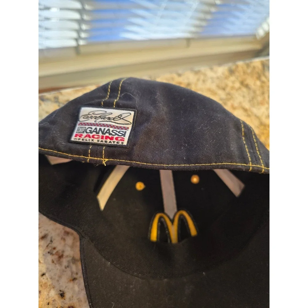 NASCAR Chip Ganassi Racing McDonalds Hat‎ Black Yellow Pukka Headwear Cap Mens